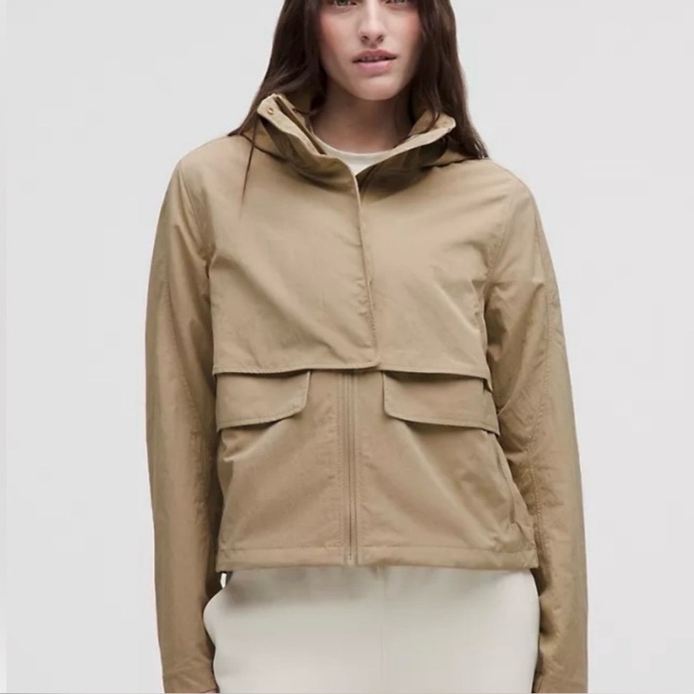 Lululemon Always Effortless Classic Fit Jacket in Sheer Oak Khaki Tan. Worn once